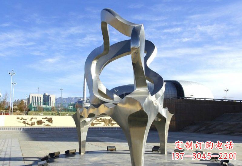 泉州不锈钢抽象钢琴雕塑
