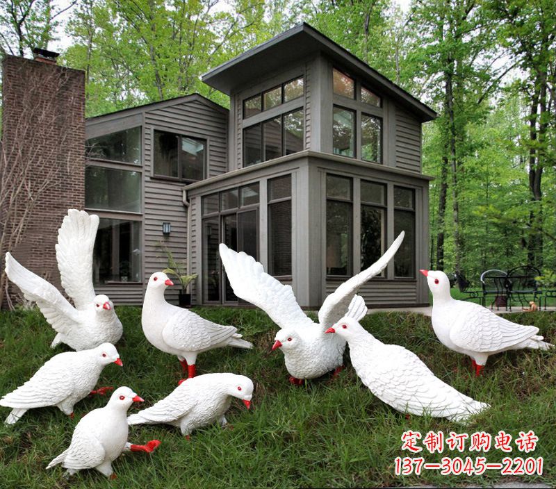 泉州不锈钢抽象鸽子雕塑