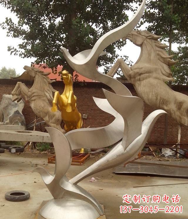 泉州精美不锈钢鸽子雕塑
