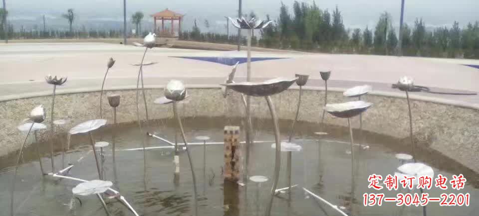 泉州精美不锈钢荷花雕塑