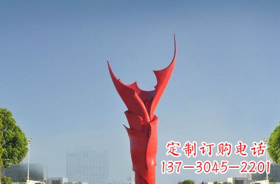 泉州不锈钢抽象火炬雕塑
