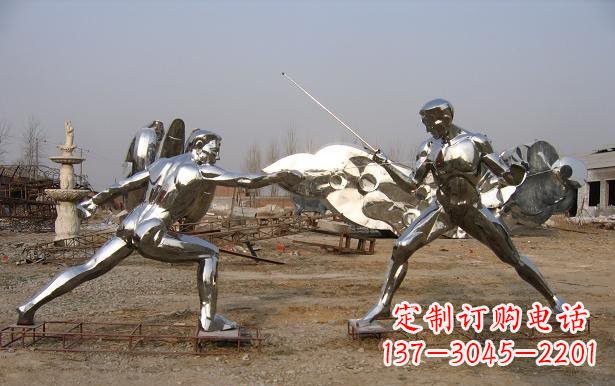 泉州不锈钢雕刻的运动员雕塑