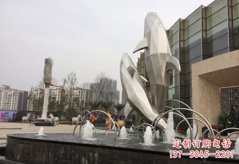 泉州海豚雕塑——从不锈钢抽象块面到精美的艺术品