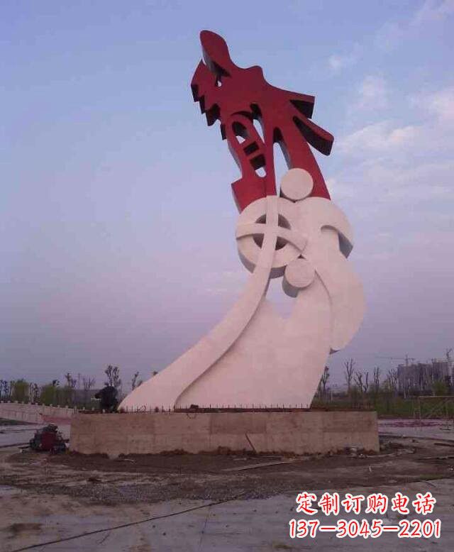 泉州不锈钢抽象龙城市景观雕塑