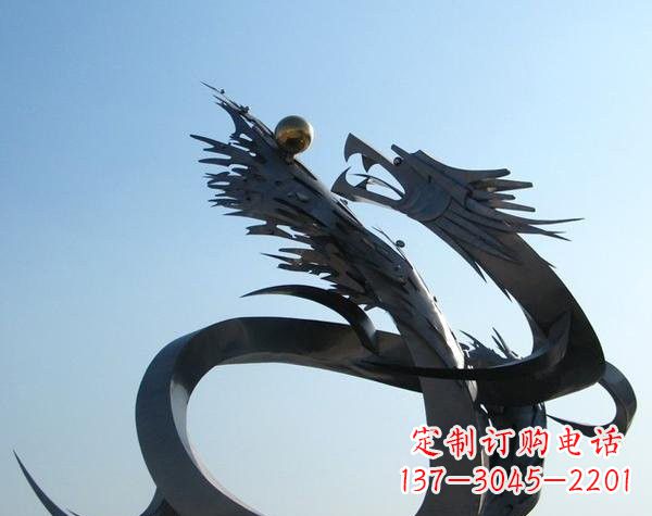 泉州不锈钢龙雕塑精美雕刻,灵动灵气