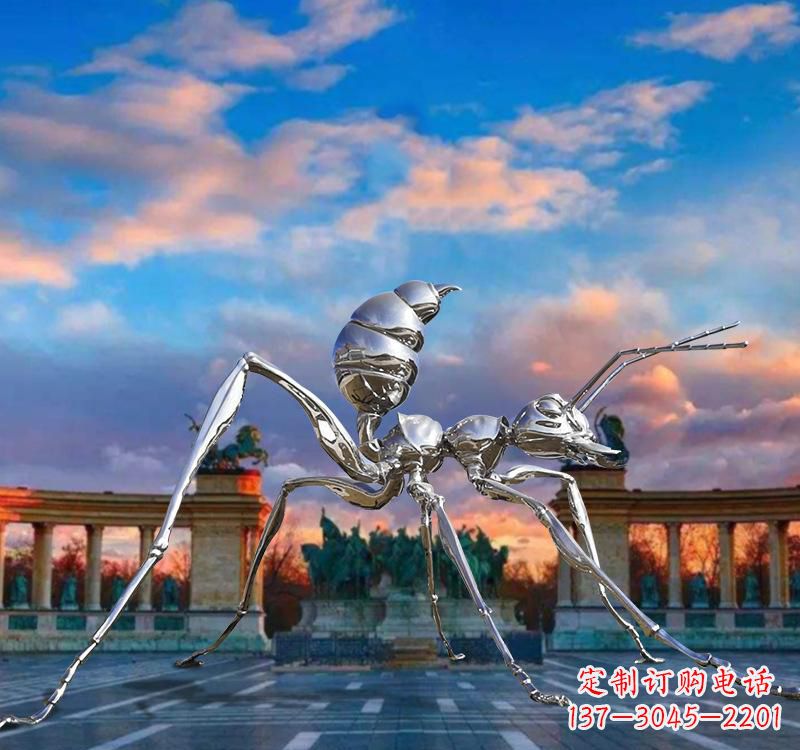 泉州不锈钢抽象蚂蚁雕塑