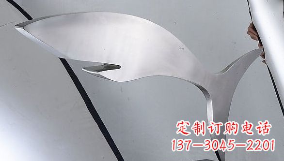 泉州不锈钢抽象鲨鱼动物雕塑