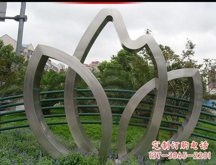 泉州不锈钢抽象树叶雕塑2