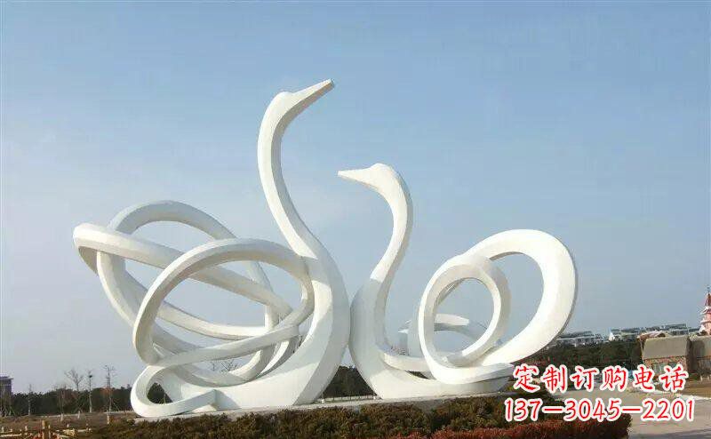 泉州不锈钢制作的天鹅雕塑