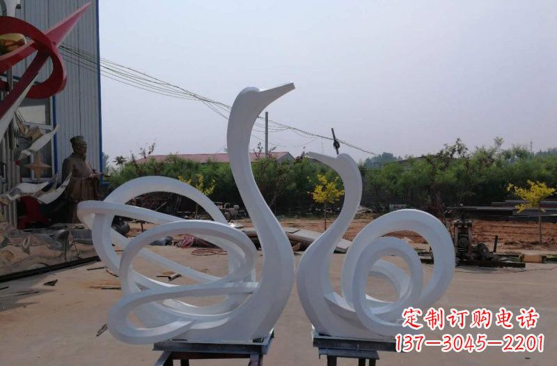 泉州精美不锈钢天鹅雕塑