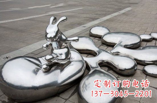 泉州不锈钢兔子雕塑