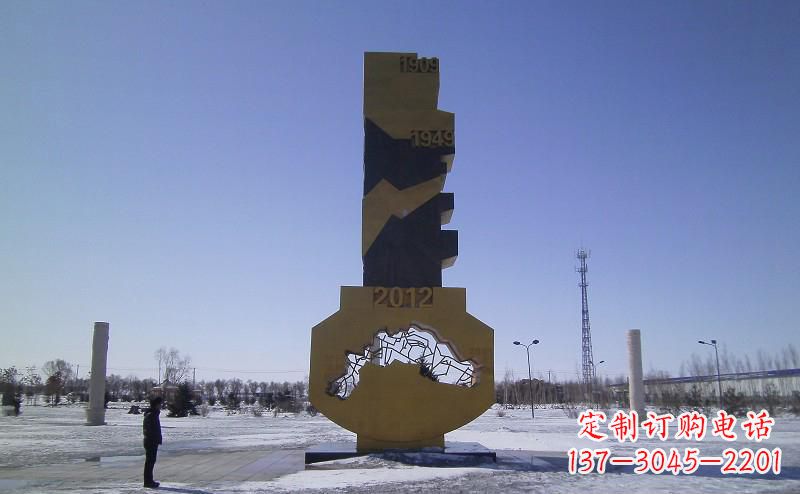 泉州不锈钢抽象钥匙雕塑——精美装饰品