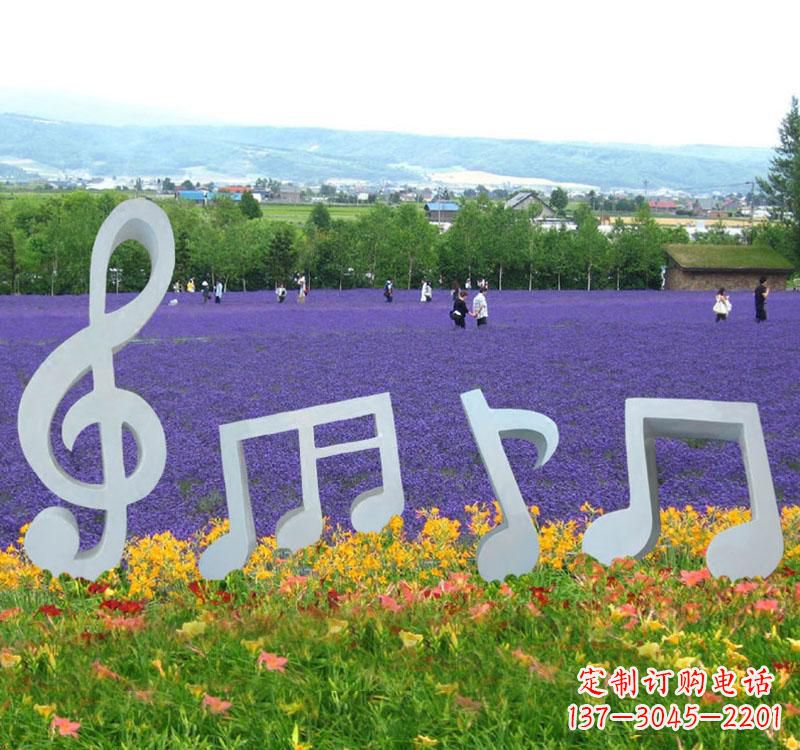 泉州精美不锈钢音符雕塑
