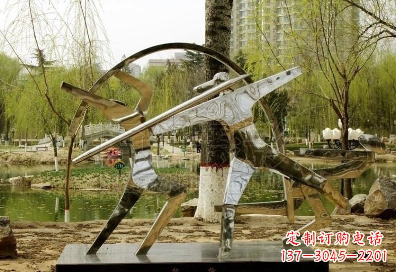 泉州不锈钢运动员雕塑
