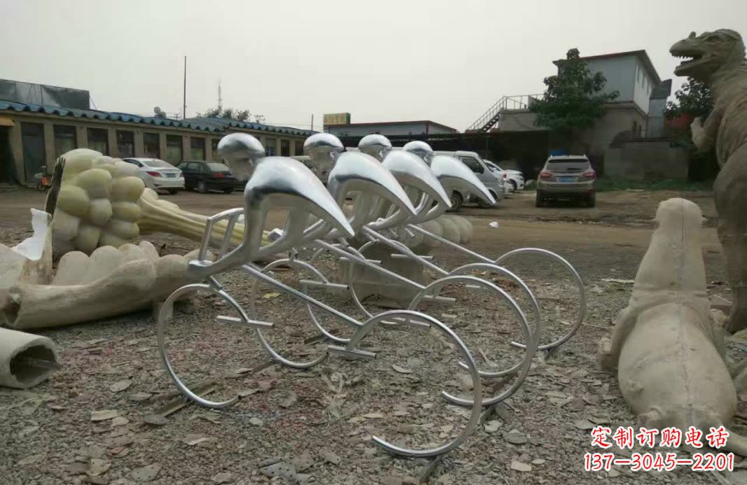 泉州不锈钢自行车雕塑