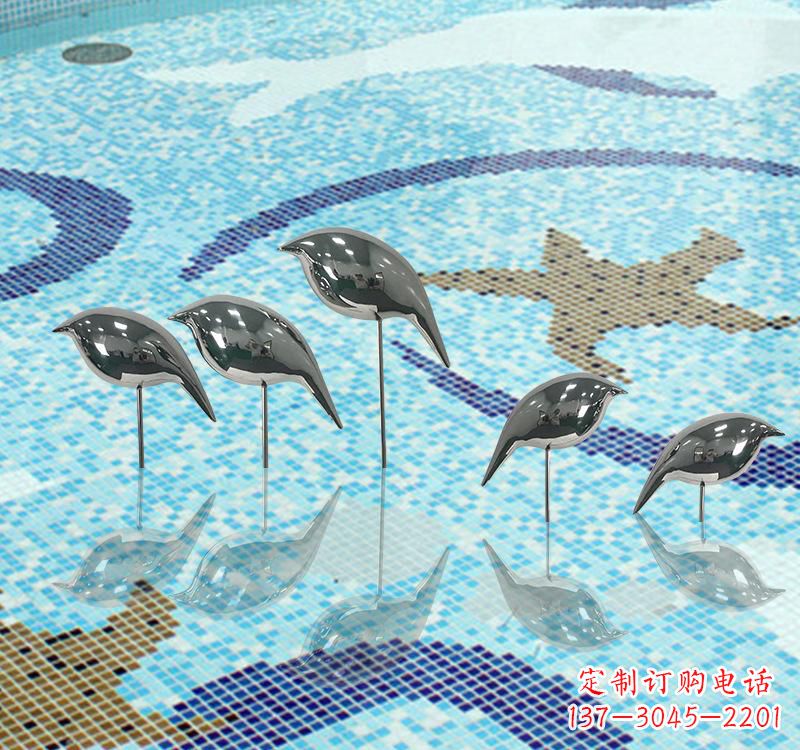 泉州不锈钢创意鸽子雕塑展现精致美感