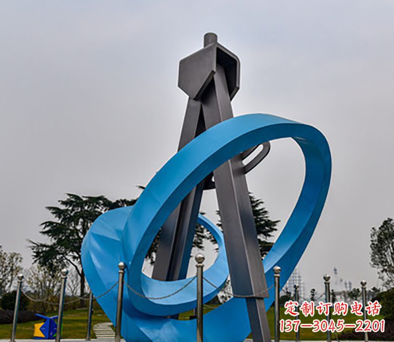 泉州精美的不锈钢圆规雕塑