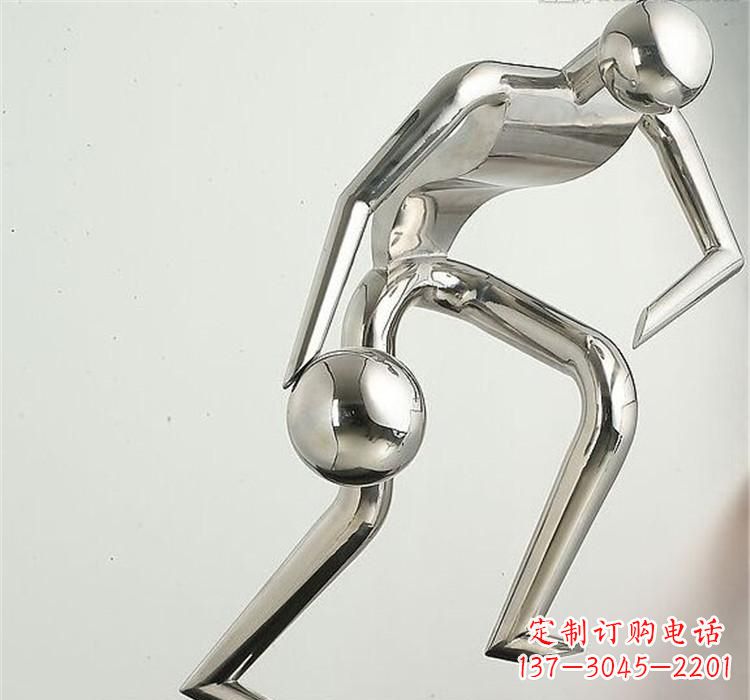 泉州不锈钢保龄球雕塑——抽象人形美学之精华
