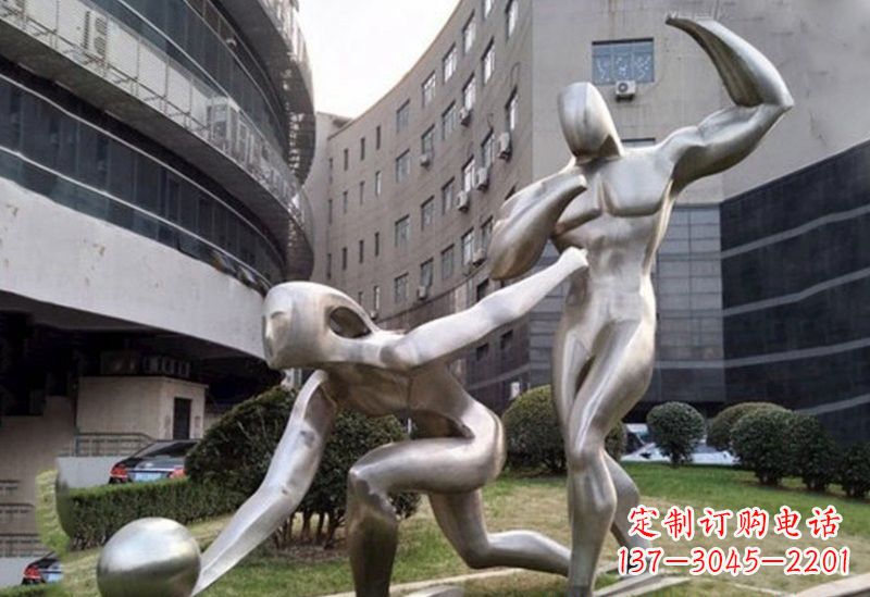 泉州不锈钢保龄球雕塑——精美绝伦