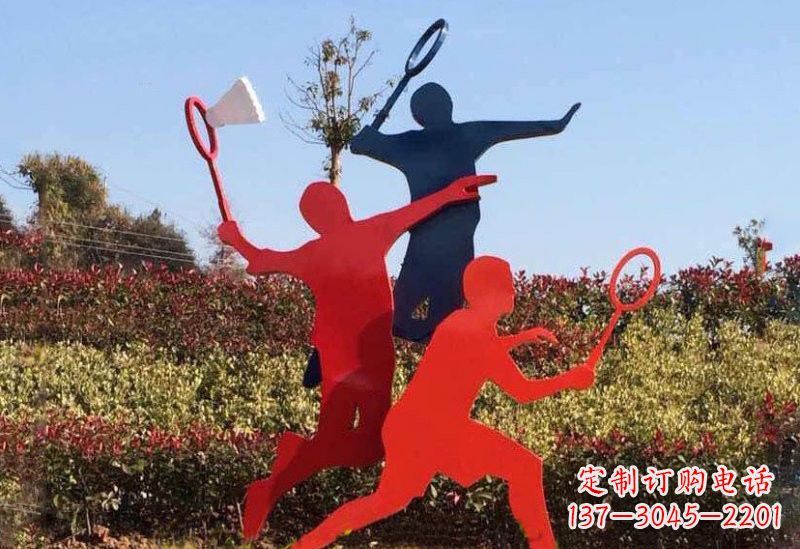 泉州不锈钢羽毛球雕塑精美绝伦