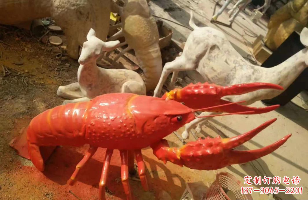 泉州不锈钢大龙虾雕塑1
