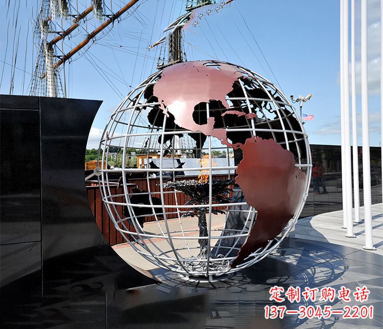 泉州不锈钢大型地球仪雕塑
