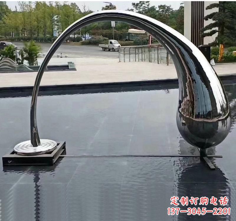 泉州不锈钢大型水滴雕塑让艺术融入生活