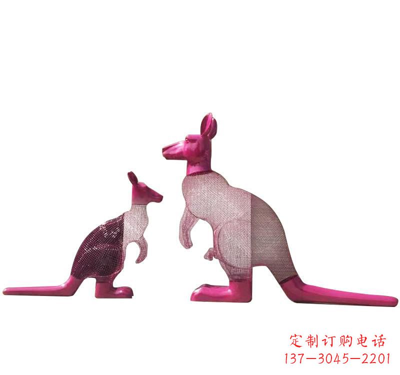 泉州不锈钢袋鼠雕塑——传承澳大利亚文化