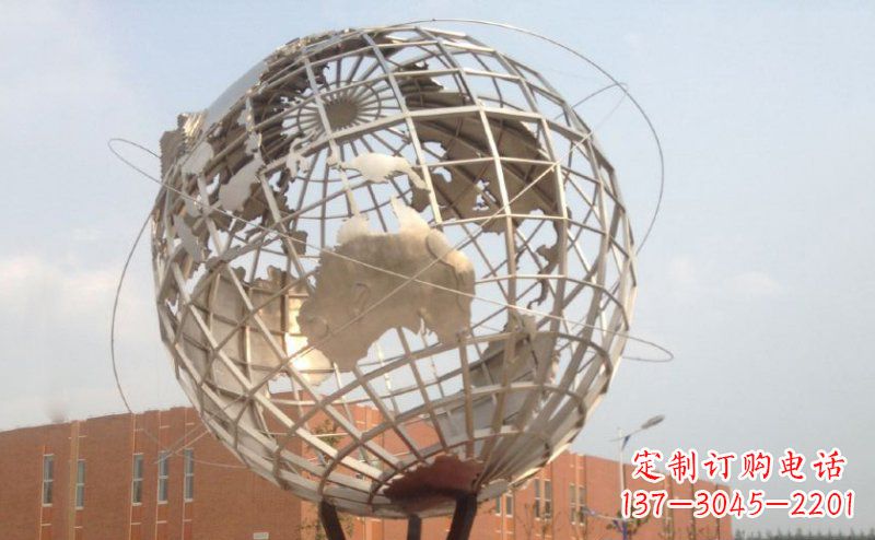 泉州不锈钢地球雕塑 (3)