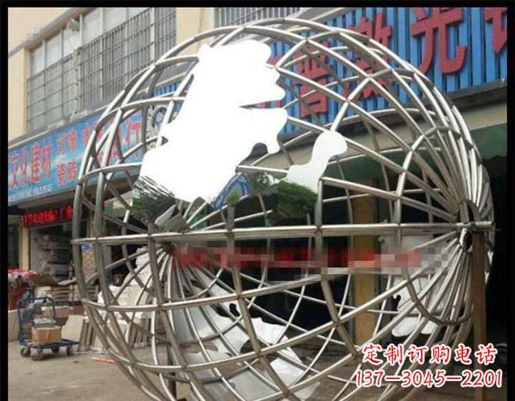 泉州不锈钢地球公园景观雕塑 (2)
