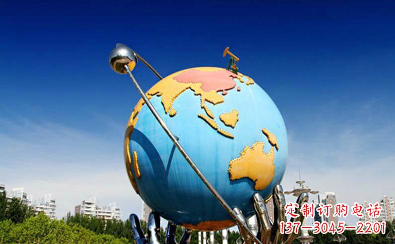 泉州不锈钢地球仪雕塑精致的艺术之作