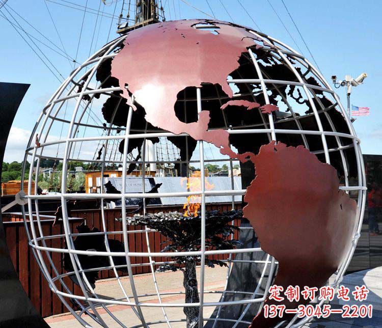 泉州不锈钢地球仪雕塑精美的艺术品