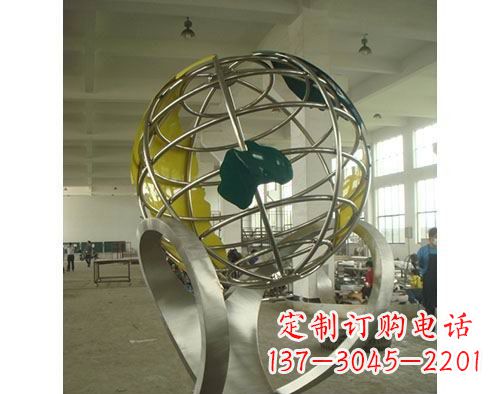 泉州不锈钢地球仪雕塑以艺术美化景观