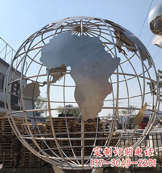 泉州不锈钢地球仪雕塑精美的艺术作品