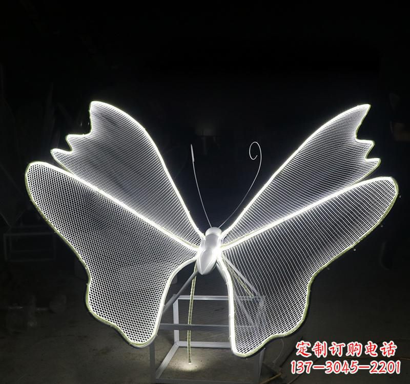 泉州不锈钢灯饰蝴蝶雕塑