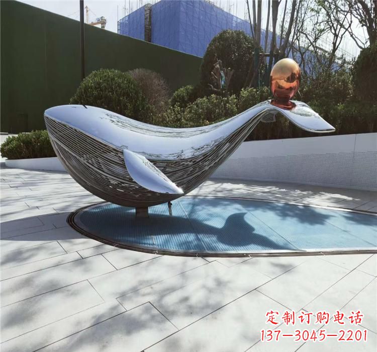 泉州不锈钢海豚雕塑艺术与科技的完美结合