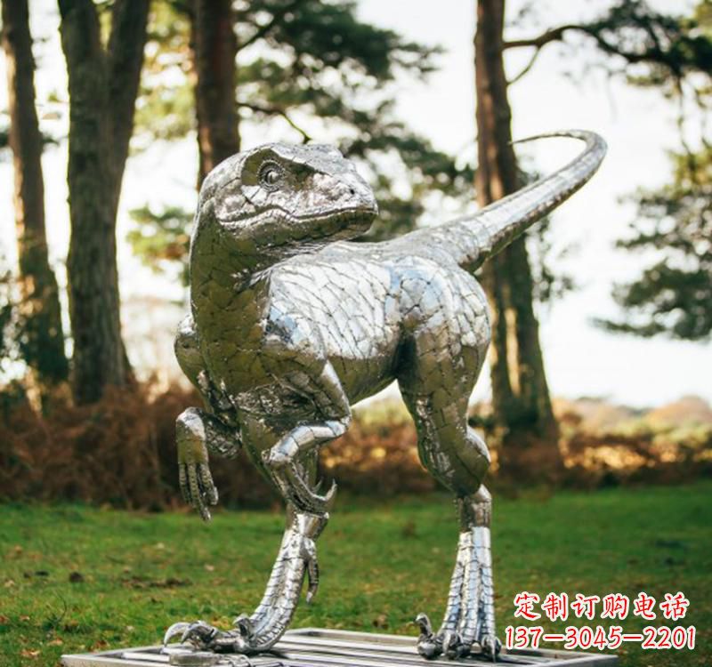 泉州不锈钢恐龙雕塑一种古老灵动的艺术