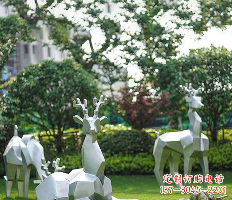 泉州不锈钢动物鹿雕塑