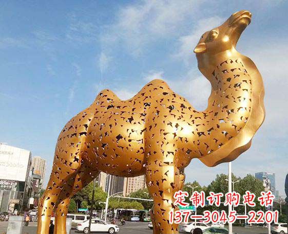泉州不锈钢锻造骆驼雕塑