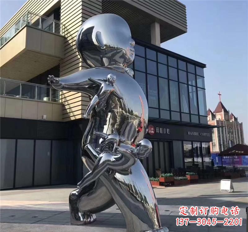 泉州不锈钢儿童雕塑精致的艺术之作