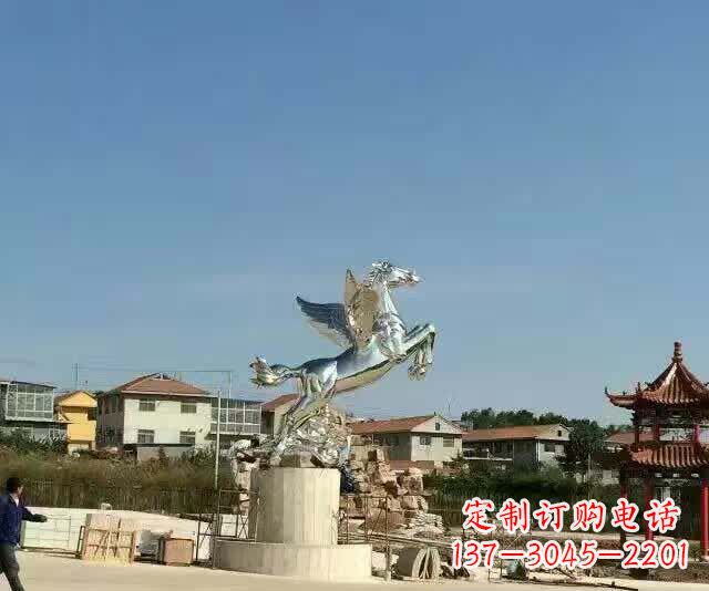 泉州不锈钢飞马标志雕塑