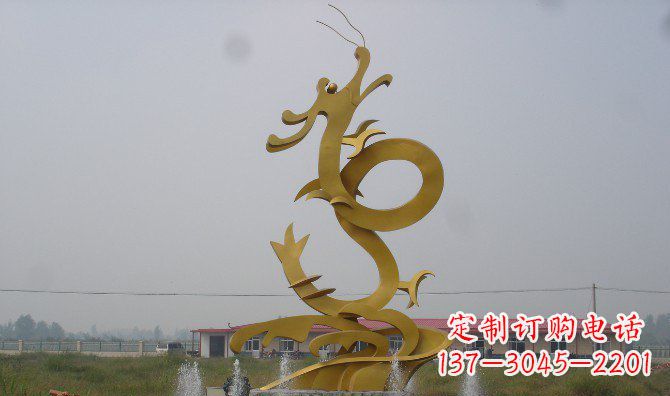 泉州不锈钢飞龙雕塑