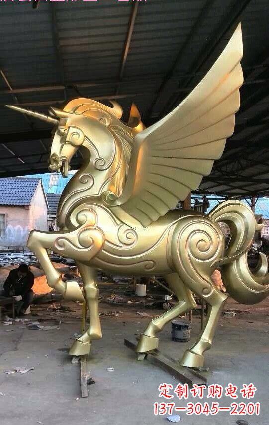 泉州不锈钢独角兽雕塑铸造精美绝伦
