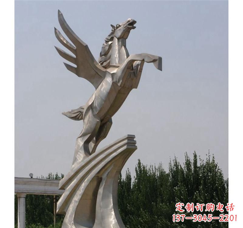 泉州不锈钢飞马雕塑精美雕塑艺术