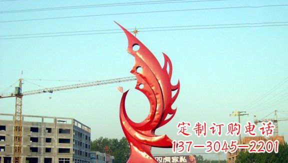 泉州不锈钢凤凰城市雕塑