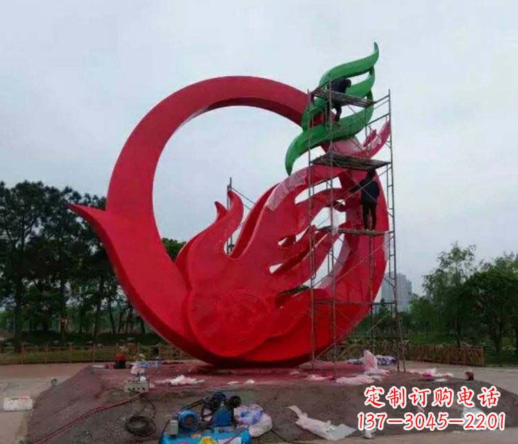 泉州不锈钢凤凰雕塑1