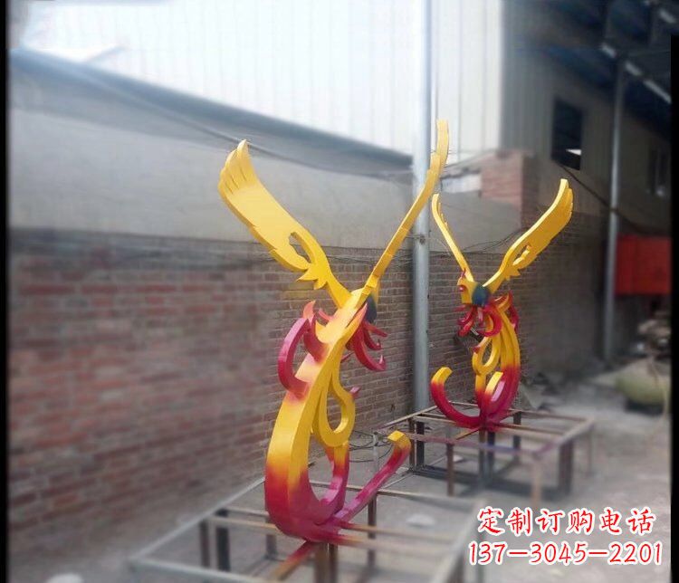 泉州凤凰雕塑美化公园景观