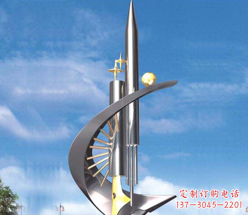 泉州不锈钢钢笔雕塑1