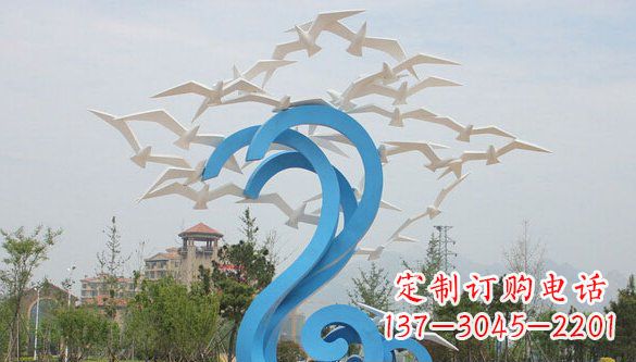 泉州鸽子雕塑不锈钢的象征