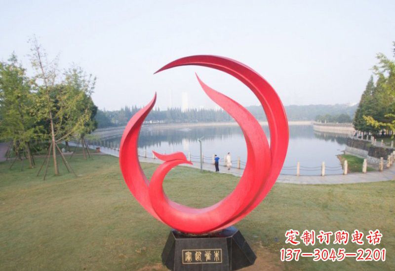 泉州凤凰雕塑——点缀不锈钢公园的美丽风景